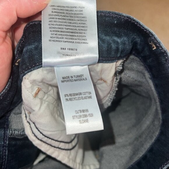 * Citizens Of Humanity Dark Indigo Straight Leg Jeans Size 28 - Picture 5 of 8